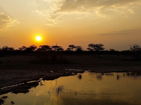 Sunset am Sambesi Fluss