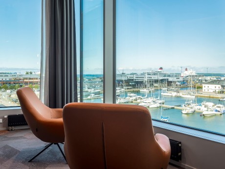 Aussicht auf den Hafen, Citybox Tallinn
