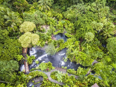 Aerial View Hot Springs La Fortuna