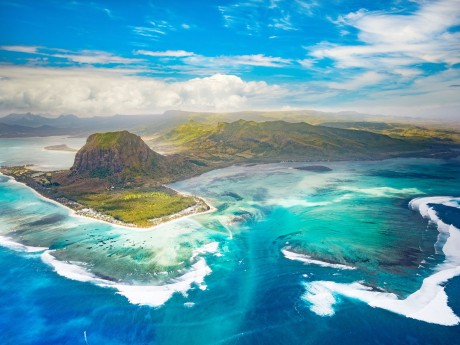 Mauritius_Aerial view_Le Morne Brabant p