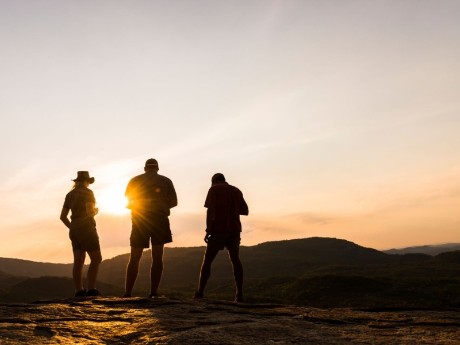 Sonnenuntergang mit Aussicht