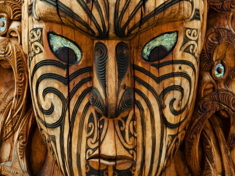 Neuseeland_Nordinsel_Rotorua_Maori Mask