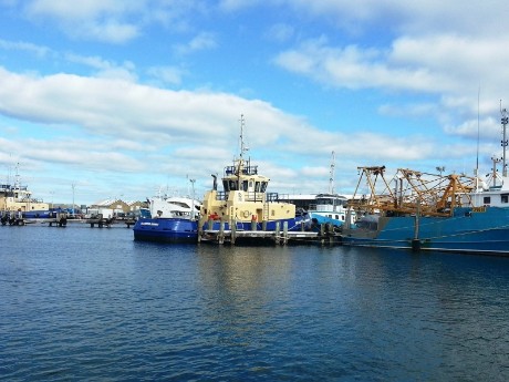 Boats in Fremantle in Australia