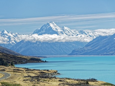 Lake in Aoraki Mount Cook Village 