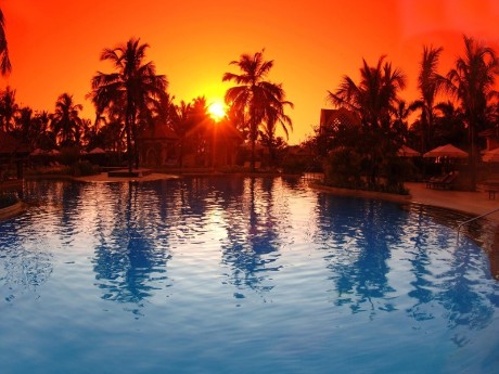 Sonnenuntergang in Goa