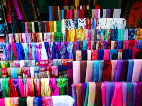 Bunte Tücher Vietnam