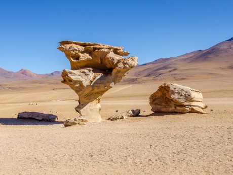 Bolivien_Arbol de Piedra_Desierto Siloli