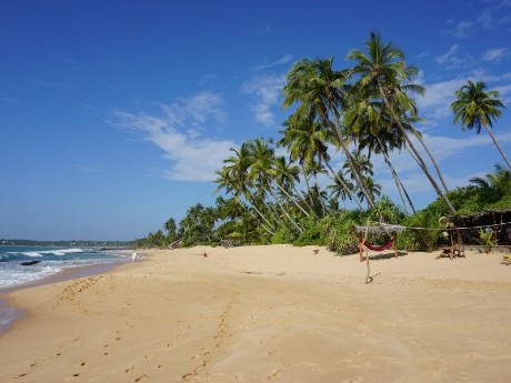 Badeverlängerung in Tangalle