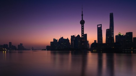 Pudong im Abendrot