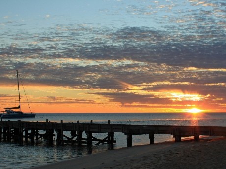 Sunset in Monkey Mia