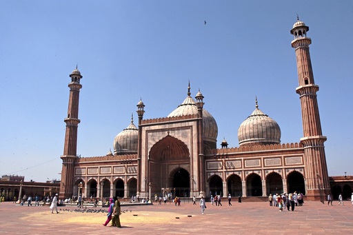 Asien Indien Rajasthan Delhi Freitag Moschee