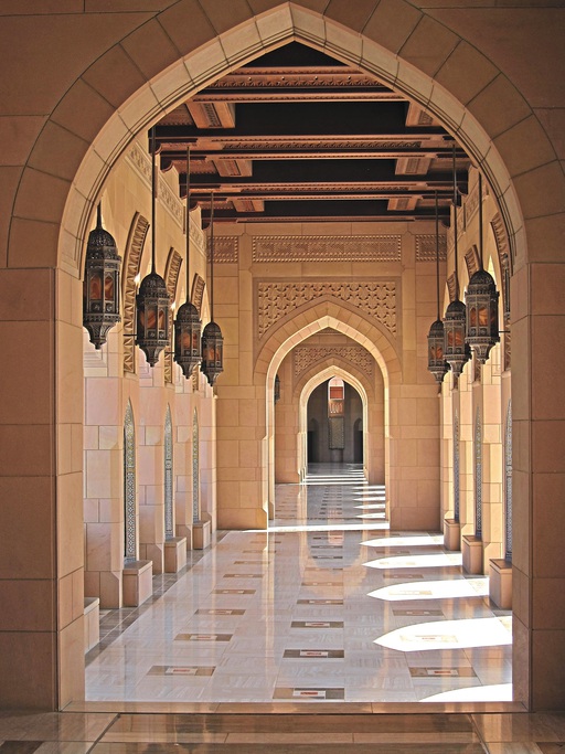 Oman Muscat Grosse Moschee Seitenflügel