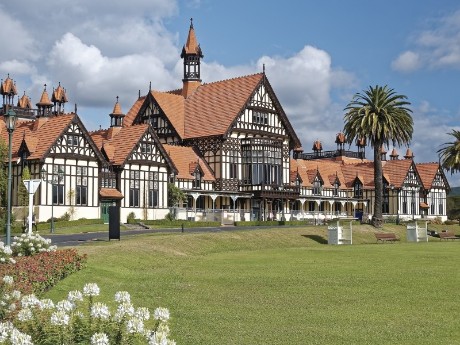 Houses in Rotorua, New Zealand