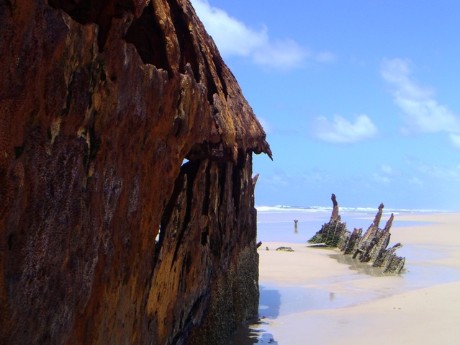 Maheno Shipwreck in Hervey Bay